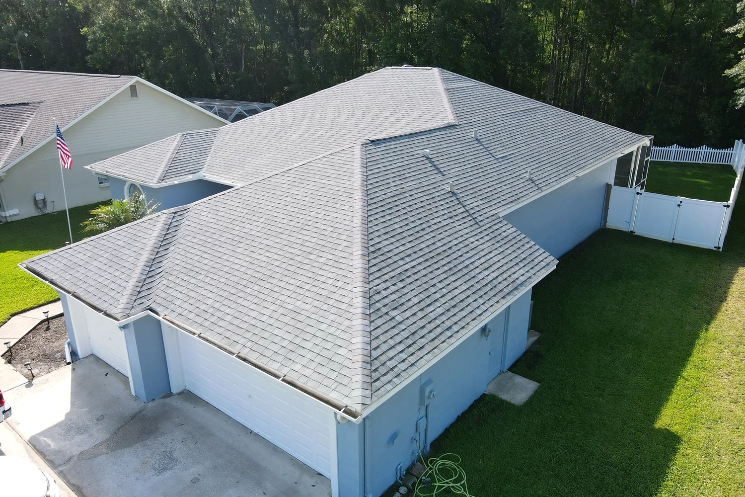 Completed full roof replacement in Land O' Lakes Florida